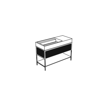 Mobile Cassetto in MDF LACCATO NIC DESIGN ELEN 90 - 90x50x28 cm